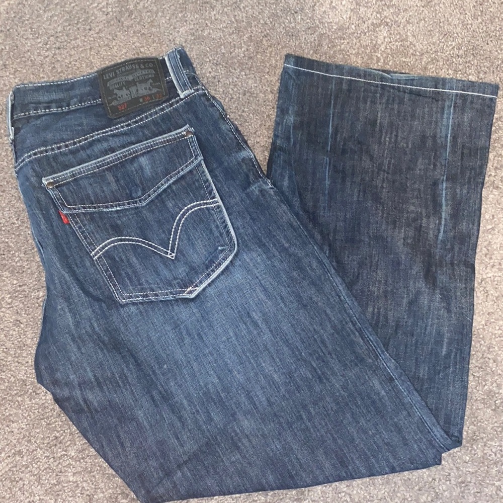 Levi’s Men’s 527 Slim Bootcut Blue Jeans Size 36x32